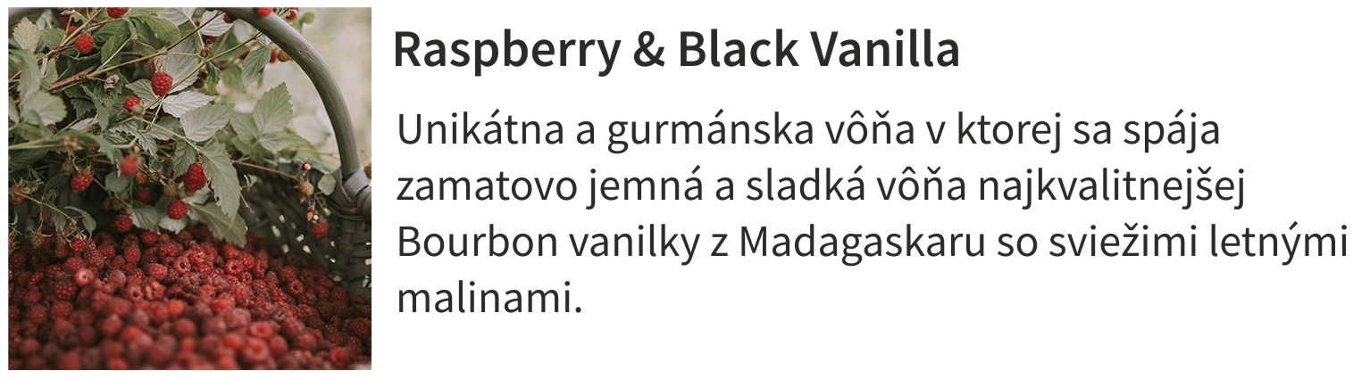 vôňa-Raspberry & black vanilla